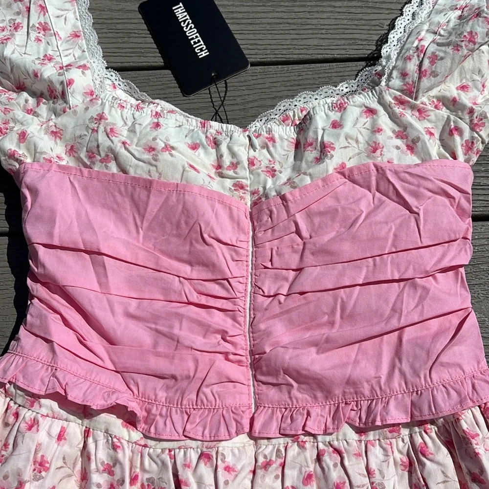 Briellyn Mini Dress - Pink Floral - Picture 14 of 15